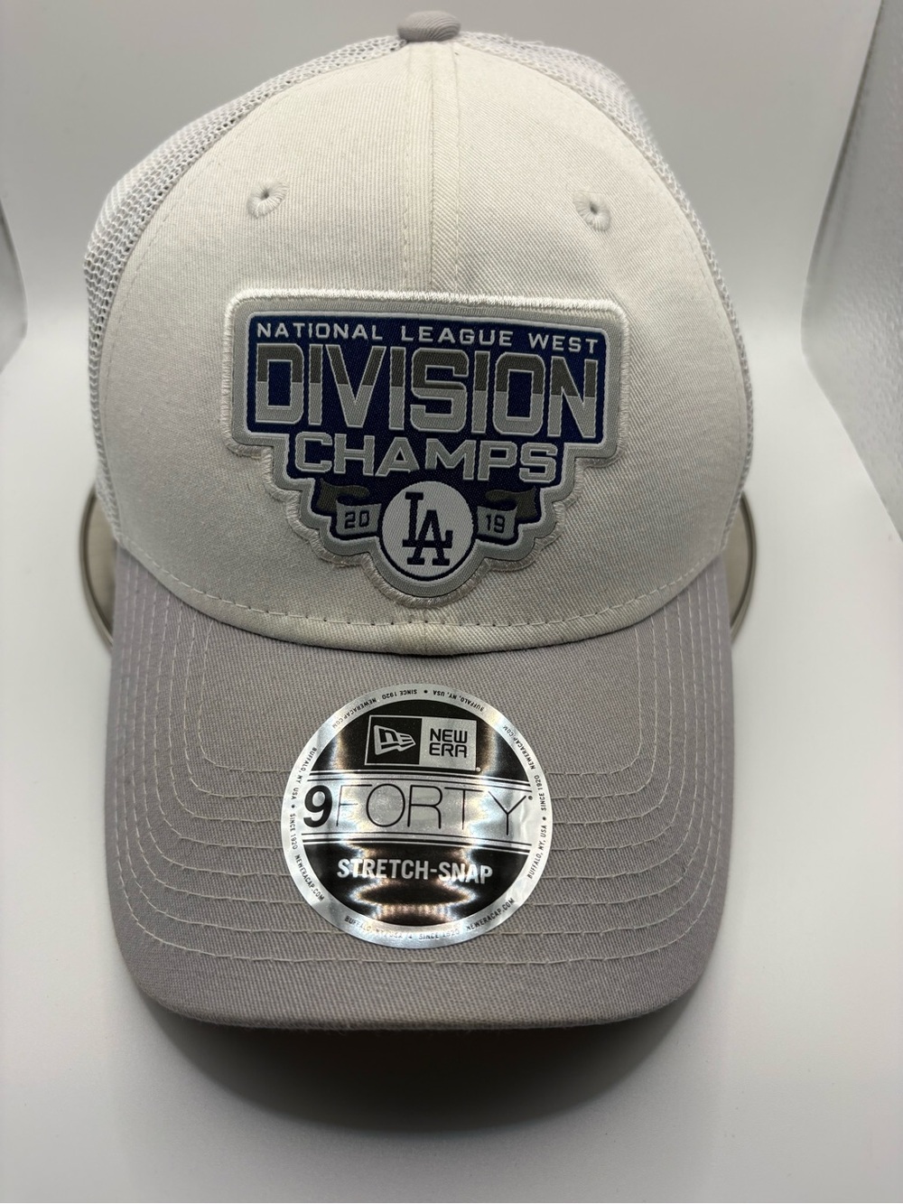 LA Dodgers 2019 NL West Division Champs New Era 9FORTY Stretch Snap Hat